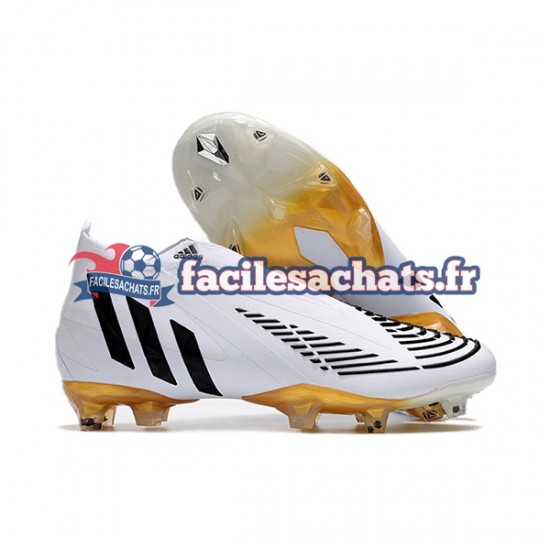 Adidas Predator Edge Geometric FG Blanc Noir Chaussures de Football