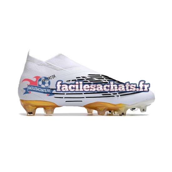 Adidas Predator Edge Geometric FG Blanc Noir Chaussures de Football