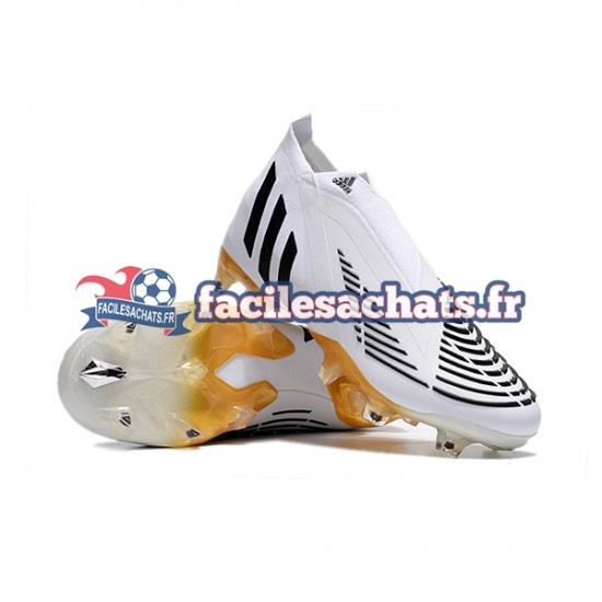 Adidas Predator Edge Geometric FG Blanc Noir Chaussures de Football