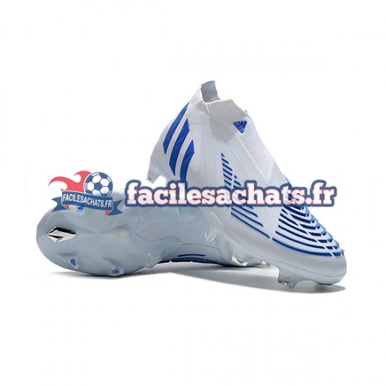 Adidas Predator Edge Geometric FG Bleu Blanc Chaussures de Football