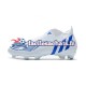 Adidas Predator Edge Geometric FG Bleu Blanc Chaussures de Football
