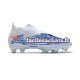 Adidas Predator Edge Geometric FG Bleu Blanc Chaussures de Football