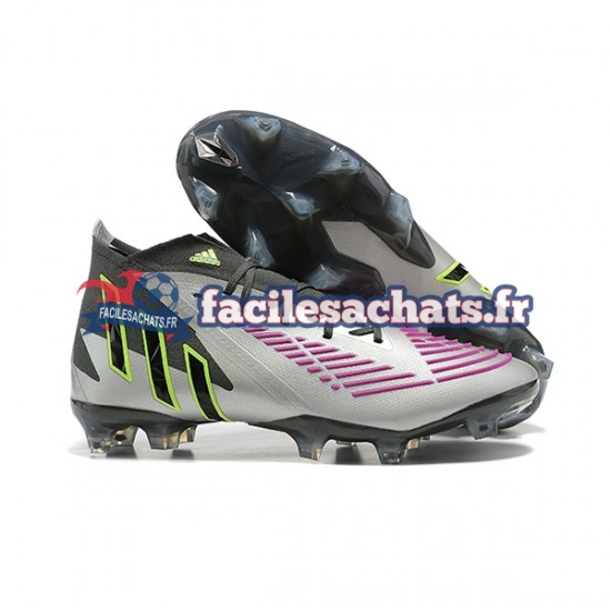 Adidas Predator Edge Geometric.1 FG Violet Blanc Chaussures de Football