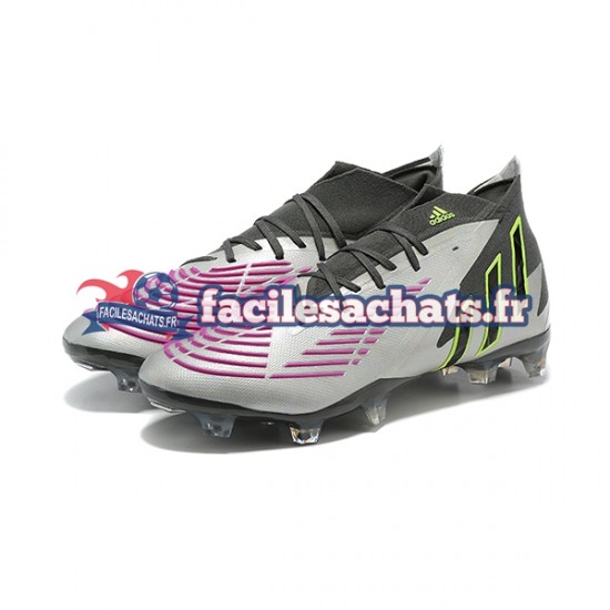 Adidas Predator Edge Geometric.1 FG Violet Blanc Chaussures de Football