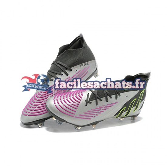 Adidas Predator Edge Geometric.1 FG Violet Blanc Chaussures de Football