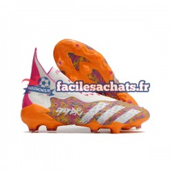 Adidas Predator FREAK FG Violet Orange Blanc Chaussures de Football