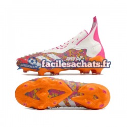 Adidas Predator FREAK FG Violet Orange Blanc Chaussures de Football
