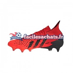 Adidas Predator FREAK.1 SG Meteorite Rouge Noir Chaussures de Football