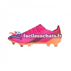 Adidas X GHOSTED.1 FG Superspectral Orange Rose Noir Chaussures de Football