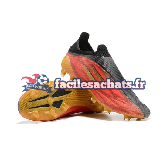 Adidas X Speed flow FG Rouge Jaune Noir Chaussures de Football