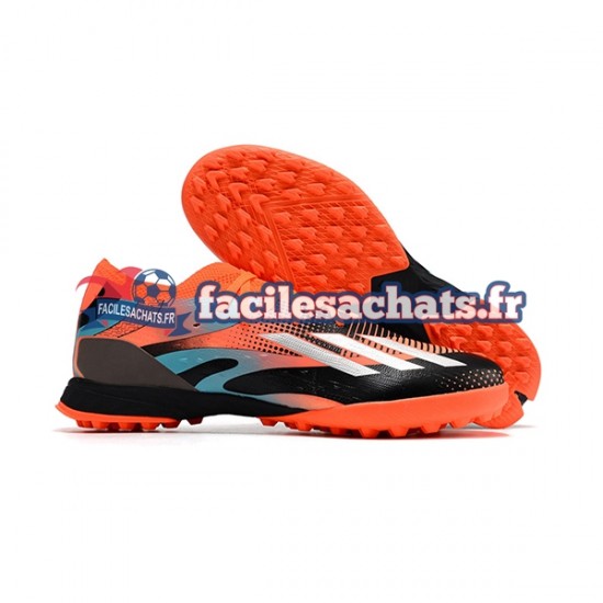 Adidas X Speedportal.1 TF Orange Bleu Noir Chaussures de Football