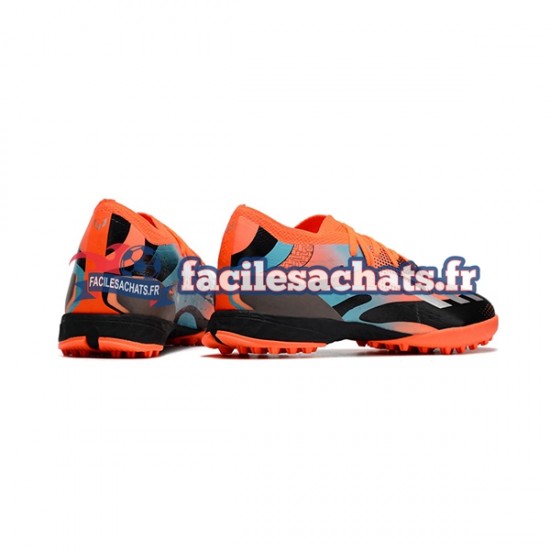 Adidas X Speedportal.1 TF Orange Bleu Noir Chaussures de Football