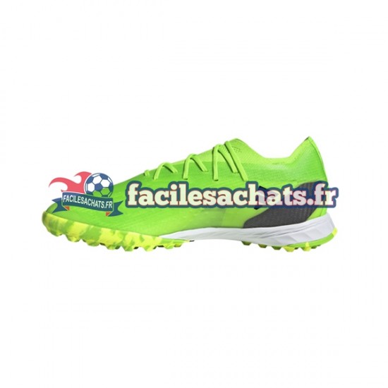 Adidas X Speedportal.1 TF Game Data Vert Noir Chaussures de Football
