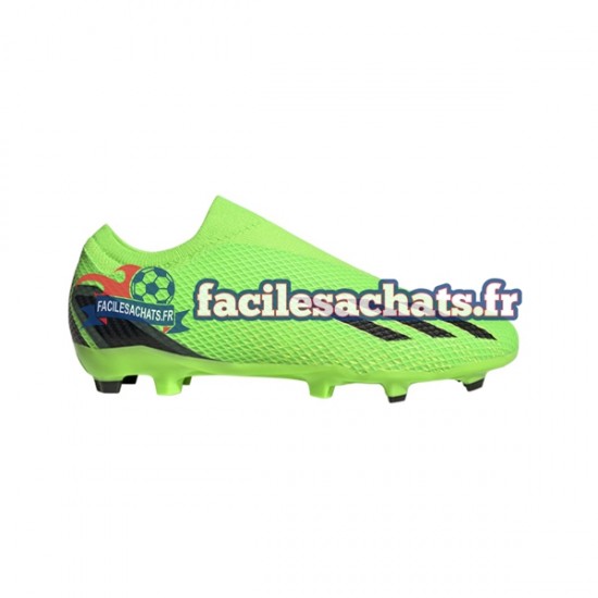 Adidas X Speedportal.3 LL FG Game Data Vert Noir Chaussures de Football