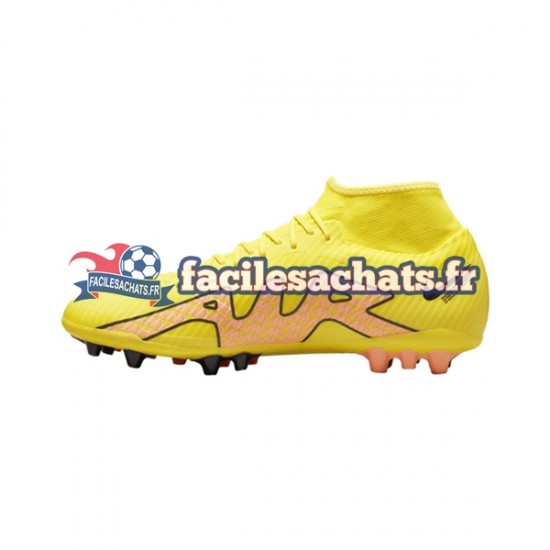 Nike Air Zoom Mercurial Superfly IX Academy AG AG Lucent Rose Jaune Chaussures de Football