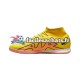 Nike Air Zoom Mercurial Superfly IX Academy IC Halle Lucent Rose Jaune Chaussures de Football