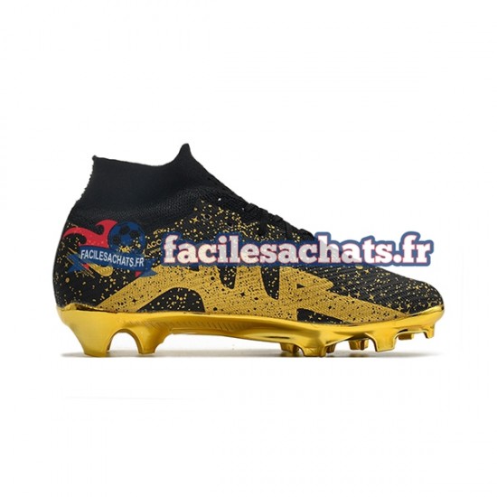 Nike Air Zoom Mercurial Superfly IX Elite Jaune Noir Chaussures de Football