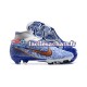 Nike Air Zoom Mercurial Superfly IX Elite FG Or Bleu Blanc Chaussures de Football