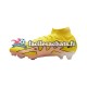 Nike Air Zoom Mercurial Superfly IX Elite FG Lucent Rose Jaune Chaussures de Football