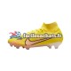 Nike Air Zoom Mercurial Superfly IX Elite FG Lucent Rose Jaune Chaussures de Football