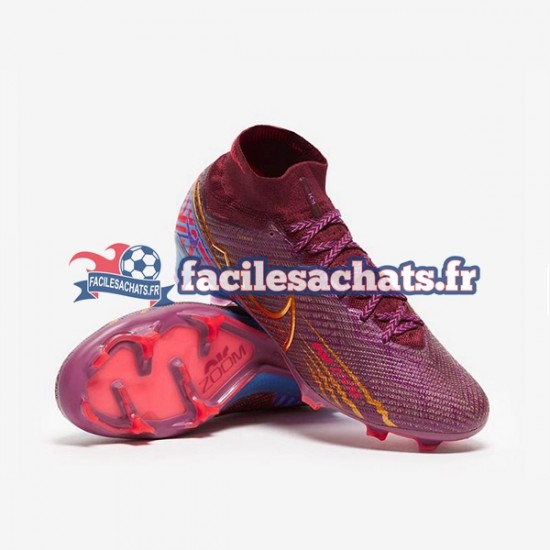 Nike Air Zoom Mercurial Superfly IX Elite FG Rouge Chaussures de Football