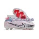 Nike Air Zoom Mercurial Superfly IX Elite FG Rouge Blanc Noir Chaussures de Football