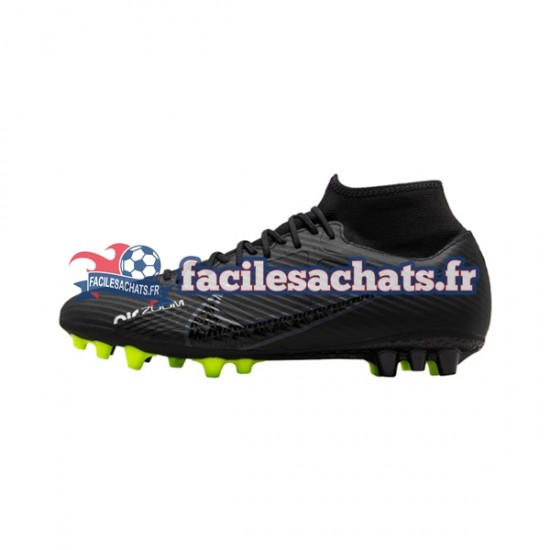 Nike Air Zoom Mercurial Superfly IX Shadow Academy AG Gris Noir Chaussures de Football