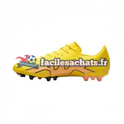 Nike Air Zoom Mercurial Vapor XV Academy AG Lucent Rose Jaune Chaussures de Football
