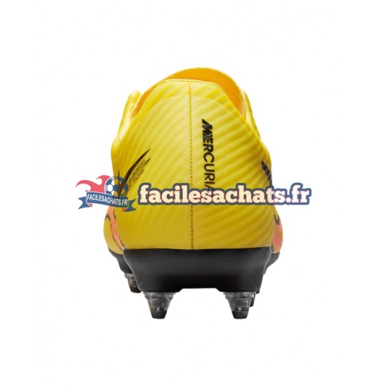 Nike Air Zoom Mercurial Vapor XV Academy SG Pro AC Lucent Rose Jaune Chaussures de Football