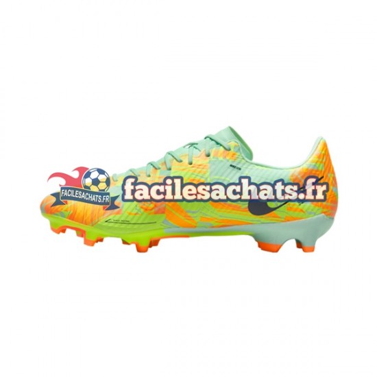 Nike Air Zoom Mercurial Vapor XV Bonded Academy FGMG Bleu Vert Chaussures de Football