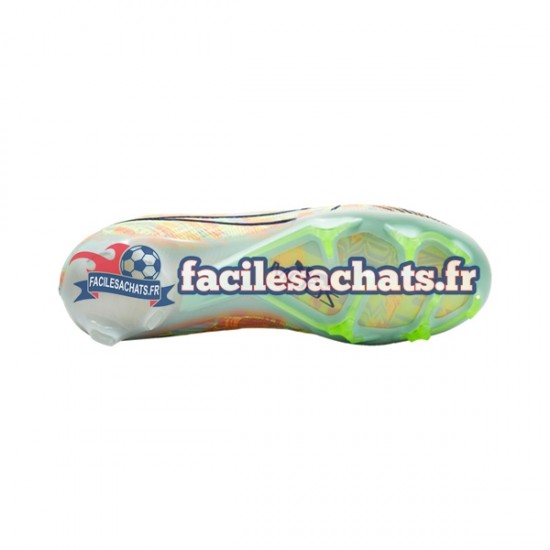 Nike Air Zoom Mercurial Vapor XV Bonded Elite FG Bleu Vert Chaussures de Football