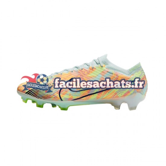 Nike Air Zoom Mercurial Vapor XV Bonded Elite FG Bleu Vert Chaussures de Football