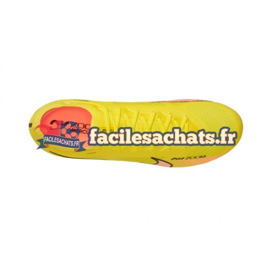 Nike Air Zoom Mercurial Vapor XV Elite AG Pro Lucent Rose Jaune Chaussures de Football