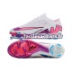 Nike Air Zoom Mercurial Vapor XV Elite AG Violet Rose Blanc Chaussures de Football