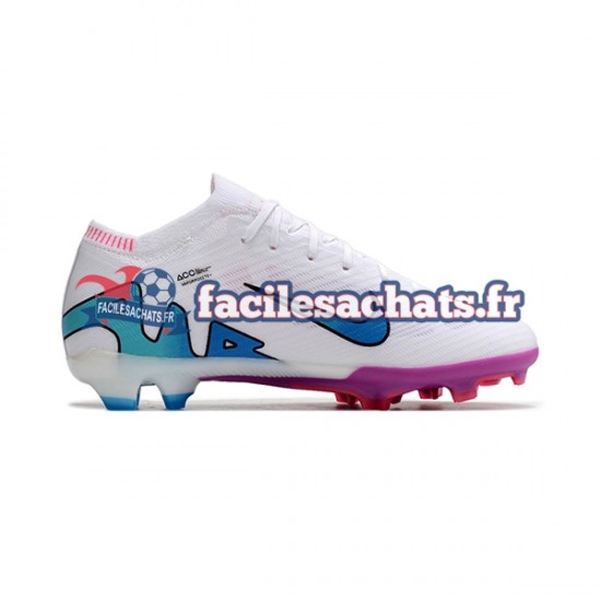 Nike Air Zoom Mercurial Vapor XV Elite AG Violet Rose Blanc Chaussures de Football