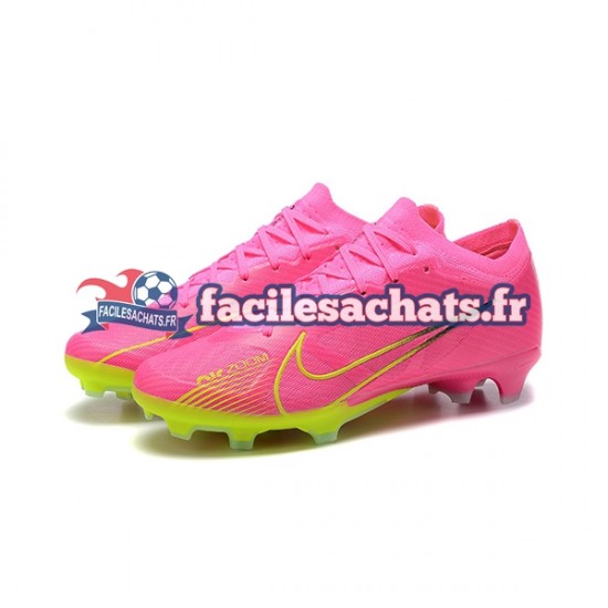 Nike Air Zoom Mercurial Vapor XV Elite FG Rouge Vert Chaussures de Football