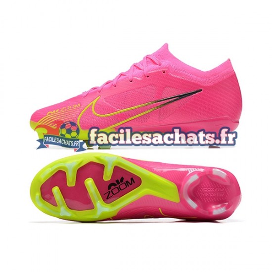 Nike Air Zoom Mercurial Vapor XV Elite FG Rouge Vert Chaussures de Football