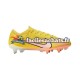 Nike Air Zoom Mercurial Vapor XV Elite SG Pro AC Lucent Rose Jaune Chaussures de Football