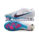 Nike Air Zoom Mercurial Vapor XV Elite SG Bleu Blanc Chaussures de Football