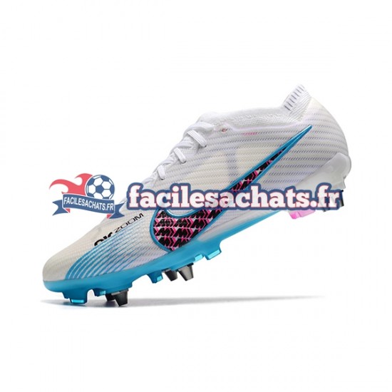 Nike Air Zoom Mercurial Vapor XV Elite SG Bleu Blanc Chaussures de Football