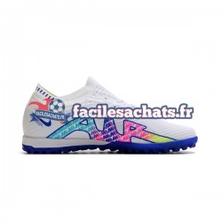 Nike Air Zoom Mercurial Vapor XV Elite TF Bleu Blanc Chaussures de Football
