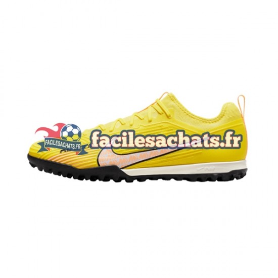 Nike Air Zoom Mercurial Vapor XV Pro TF Lucent Rose Jaune Chaussures de Football