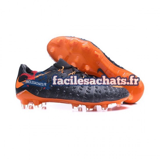 Nike HyperVenom Phantom III Elite FG Orange Noir Chaussures de Football