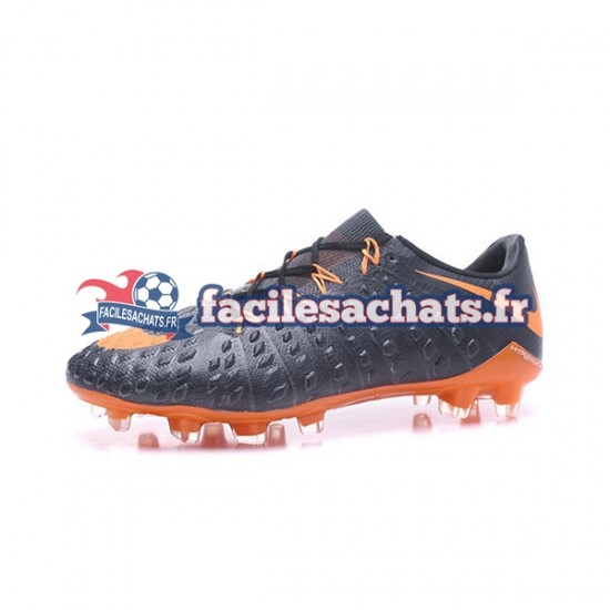 Nike HyperVenom Phantom III Elite FG Orange Noir Chaussures de Football