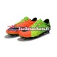 Nike HyperVenom Phantom III Elite FG Orange Vert Chaussures de Football