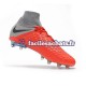 Nike Hypervenom Phantom 3 Elite DF FG Rouge Gris Chaussures de Football