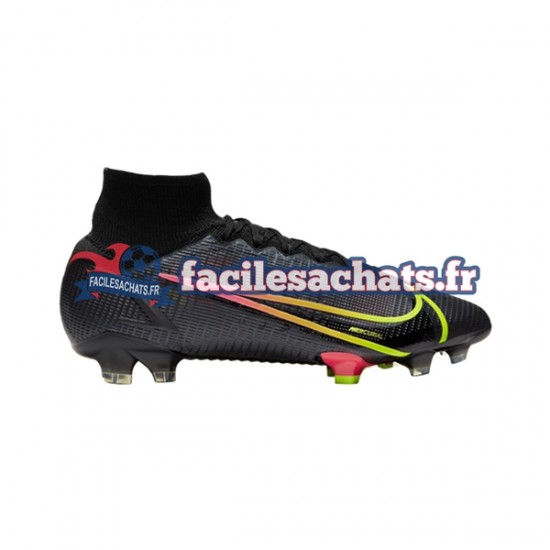 Nike Mercurial Superfly VIII X Prism Elite FG Noir Chaussures de Football