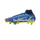 Nike Mercurial Superfly VIII Recharge Elite SG Pro AC Bleu Jaune Chaussures de Football