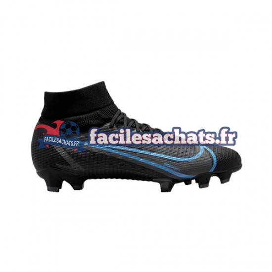 Nike Mercurial Superfly VIII Renew Pro FG Noir Chaussures de Football