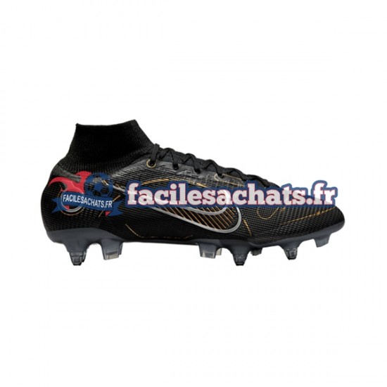 Nike Mercurial Superfly VIII Shadow Elite SG Pro AC Noir Chaussures de Football